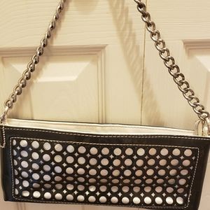 Black & Silver Mini Handbag/Clutch